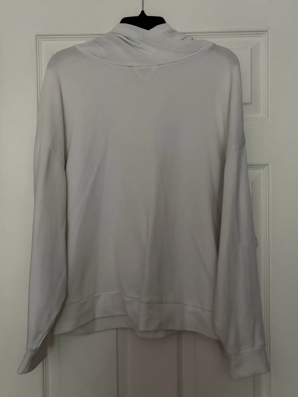 Fabletics White Semi-Cropped Hoodie